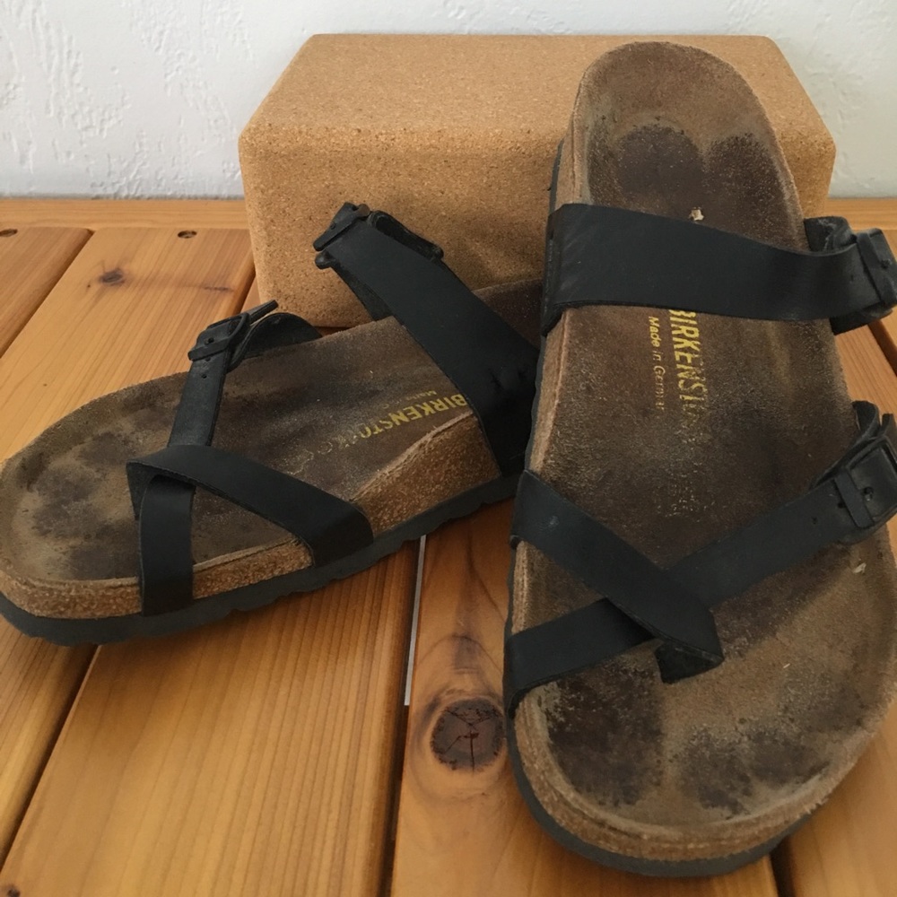 Black Birkenstocks Size 39